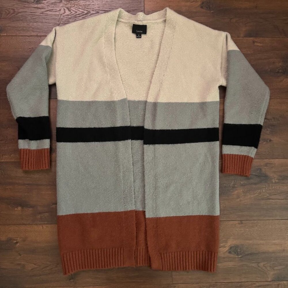 Women's Color Block Sweater Cardigan